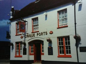 Cinque Ports Inn Rye Sussex Vtg Postcard Photo Mrs K Cowell Telscombe Cliffs WI