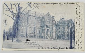 CT Yale University Art School 1906 to Biglerville Penna Postcard R8