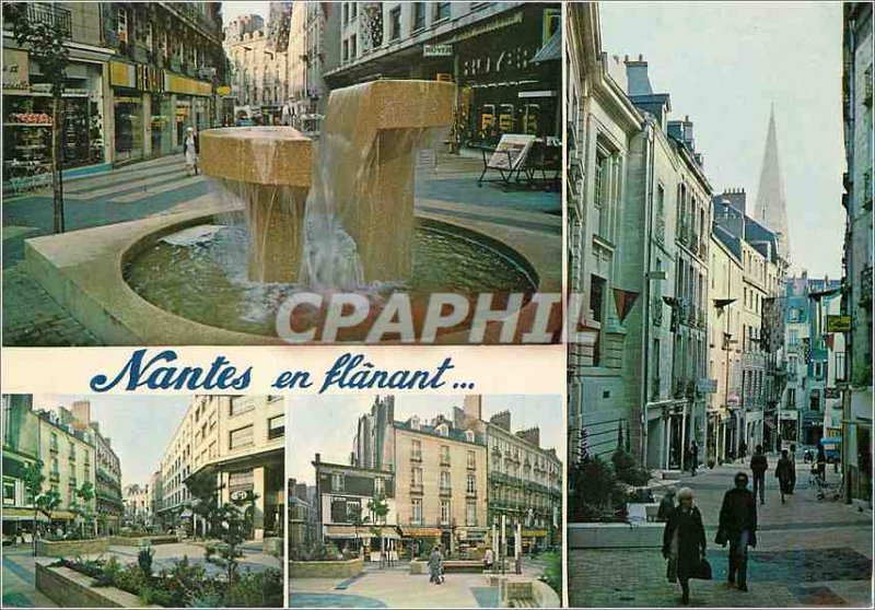 Modern Postcard Strolling Nantes (Loire Atlantique) at the same Cree Heart of...