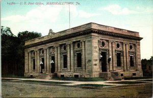 US Post Office Marshalltown Iowa Postcard Souvenir Post Card Co DB UNP