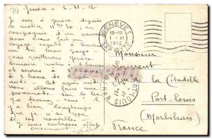 Old Postcard Mont Blanc seen from Geneva