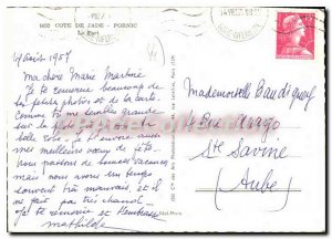 Postcard Modern Riviera Jade Pornic port