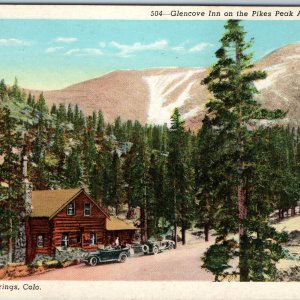 c1920s Colorado Springs, Col Glen Cove Inn Pikes Peak Auto Highway Glencove A211