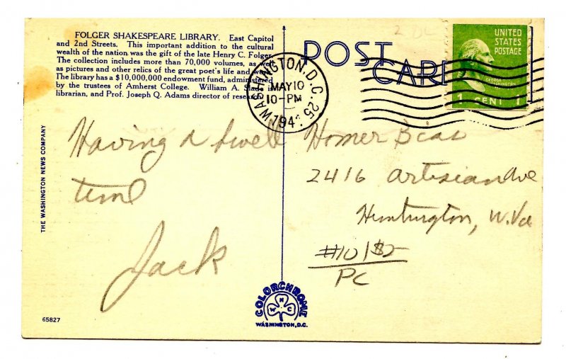 Folger Shakespeare Library, Washington DC