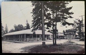 Vintage Postcard 1950 Rockview Motel, Ever Green Shore, St Ignace, Michigan (MI)