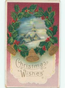 Divided-Back CHRISTMAS SCENE Great Postcard W9832