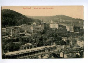 191739 GERMANY KARLSBAD Cafe Panorama Vintage postcard