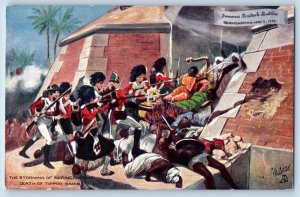 India Postcard The Storming of Seringaratam c1910 Oilette Tuck Art Unposted