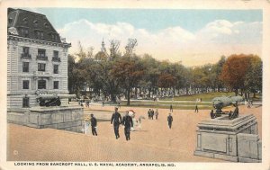 BANCROFT HALL U.S. NAVAL ACADEMY ANNAPOLIS MARYLAND POSTCARD (c. 1920s)