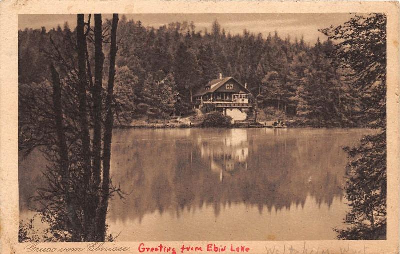 EBNISEE KAISERBACH GERMANYGREETINGS SEPIA POSTCARD c1938