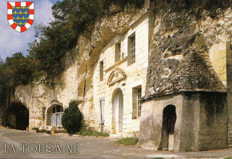 BF15894  la touraine  types maison troglodyte france front/back image