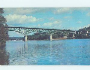 Unused Pre-1980 BRIDGE SCENE Augusta Maine ME H7933