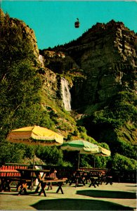 Provo Canyon UT Sky Ride Bridal Veil Falls Postcard unused (18874)