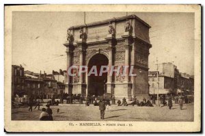 Old Postcard Marseille Porte d & # 39Aix