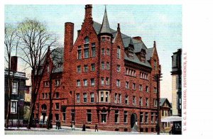 Postcard BUILDING SCENE Providence Rhode Island RI AQ9377