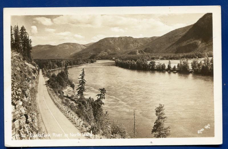 Clarksfork River Idaho id real photo postcard RPPC