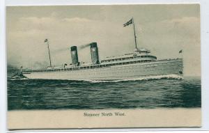 Steamer North West Northern Steamship Co Ship 1905c postcard