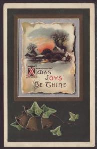Christmas Joys Be Thine,Bells,House Postcard