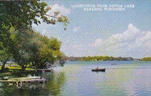 Wisconsin Baraboo Greetings From Devils Lake