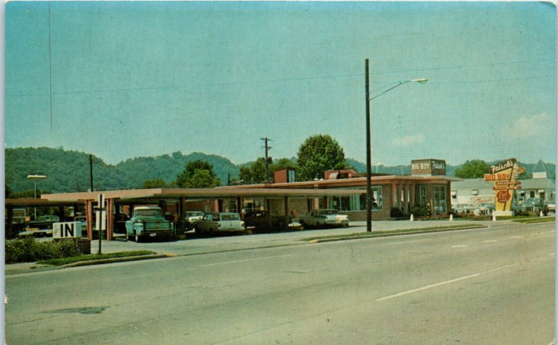 1950s Frisch's Big Boy Restaurant Aberdeen Ohio Postcard