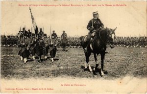 CPA Militaire Nancy - Revue du 20e Corps d'Armée passée par (90732)