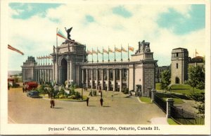 Princes Gates Cne Toronto Ontario Canada 21 Convention Tourist Postcard 