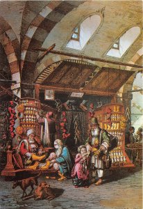 Lot344 ancient istanbul grand bazaar painting postcard art turkey