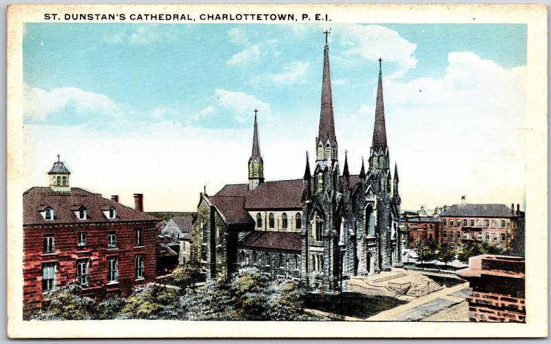 Saint Dunstan's Cathedral Charlottetown Prince Edward Island Canada Postcard
