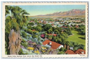 1940 Scenic South Palm Springs Above Desert Inn Santa Rosa Mountains CA Postcard 