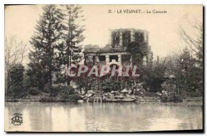Old Postcard Le Vesinet La Cascade