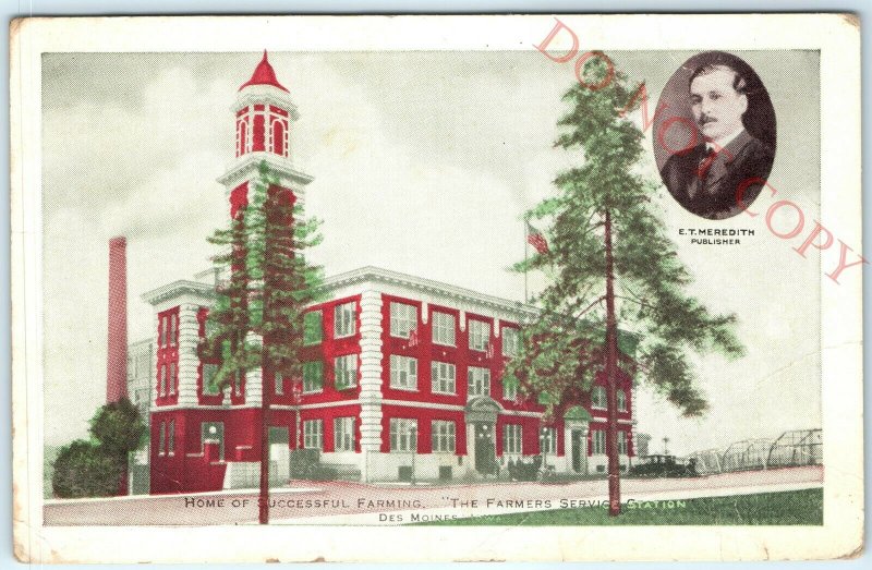 1910s Des Moines, IA Meredith Successful Farming Magazine Publisher Postcard A22