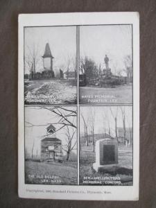 1906 USA Photo Postcard - Massachusetts Memorials/Monuments (TT115)