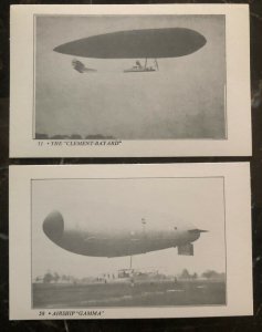 Scarce 12 Originals Mint British Dirigibles Airships RPPC Zeppelin Postcard Lot