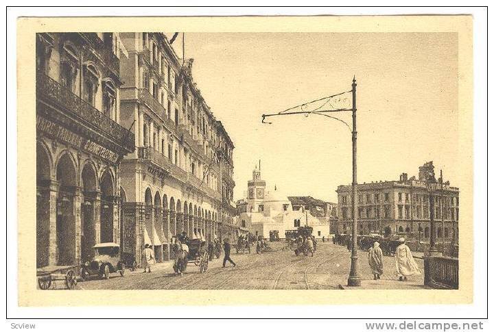 Boulevard De La Republique Et La Bourse, Alger, Algeria, Africa, 1900-1910s