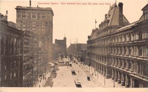 Cincinnati Ohio~Government Square~Wire Goods~c1910 Sepia Postcard