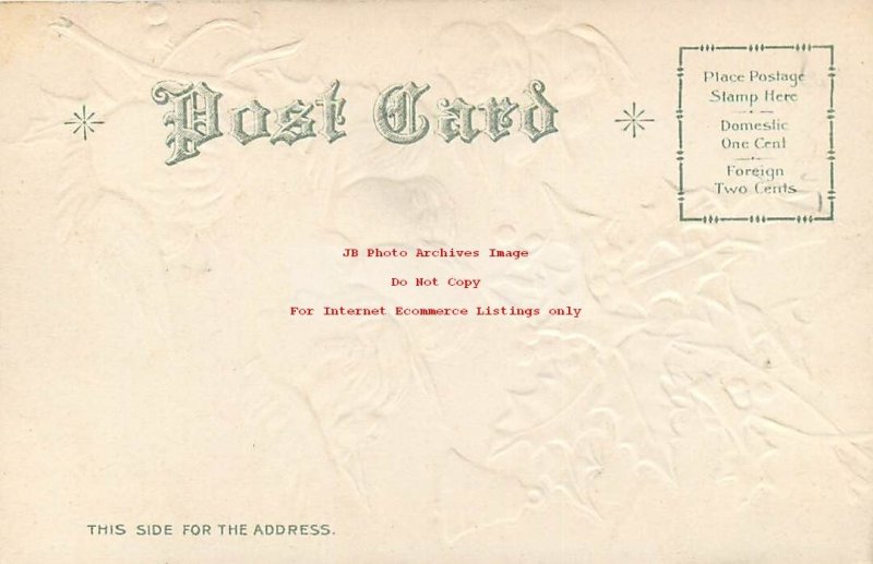 Christmas, Unknown Pub, Angel Heads Under Holly & Bells