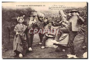 Old Postcard Folklore Auvergne Picturesque