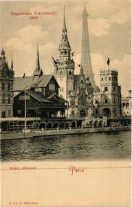 CPA PARIS EXPO 1900 Maison allemande (709761)