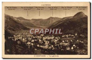 Old Postcard Auvergne Mont Dore General view