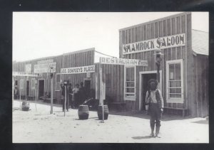 REAL PHOTO HAZEN NEVADA DOWNTOWN STREET SCENE SALOON POSTCARD CCOPY