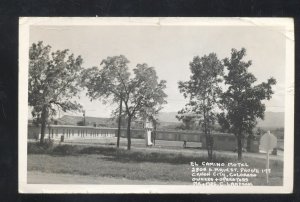 RPPC CANON CITY COLORADO EL CAMINO MOTEL ADVERTISING REAL PHOTO POSTCARD