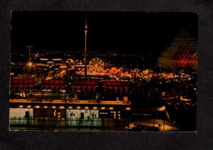 PQ QC La Ronde Amusement Park Ferris Wheel Montreal Quebec Canada Carte Postale