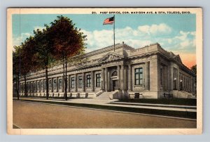 Toledo OH-Ohio, Post Office, Vintage Postcard 