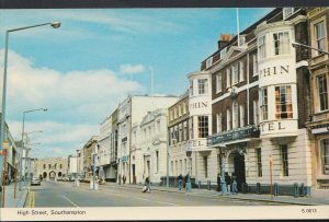 Hampshire Postcard - The High Street, Southampton    U1636