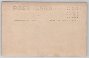 RPPC Dapper Gentleman Derby Hat Long Coat Studio Photo c1910 Postcard R30