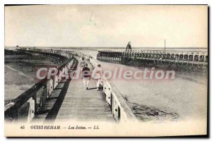 Old Postcard Ouistreham jetties