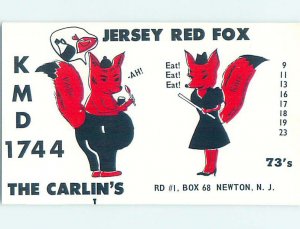 Pre-1980 RADIO CARD - CB HAM OR QSL Newton New Jersey NJ AH0778