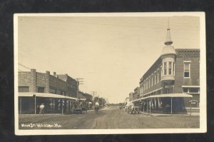 RPPC WARSAW MISSOURI DOWNTOWN MAIN STREET SCENE REAL PHOTO POSTCARD