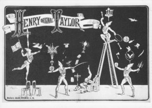 Henry Taylor Circus Clown Stilts in 1900 Dutch Holland Art Illustrator Postcard