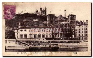 Old Postcard Lyon Cathedrale St Jean Le Coteau de Fourviere